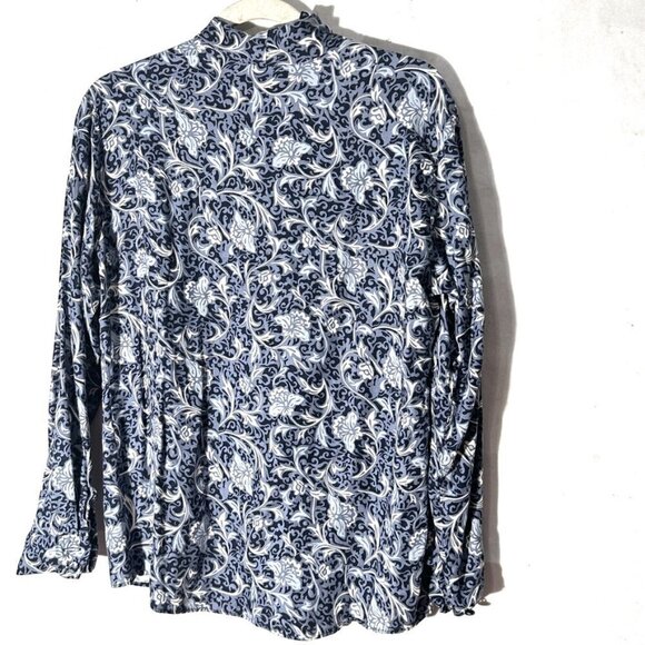 Pendleton Collection Size 8 Shirt Blouse Top Paisley Top Button Up Soft Baroque - Picture 6 of 6